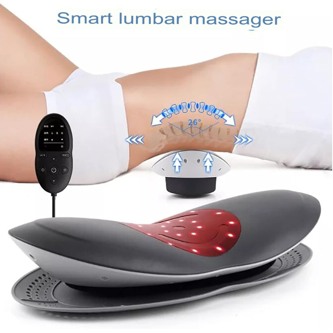Smart Ländryggsträckare | Värmande Massage för Smärtlindring