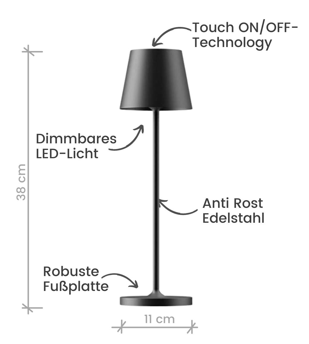 LUMELIA - Trådlös lampa sommarrea