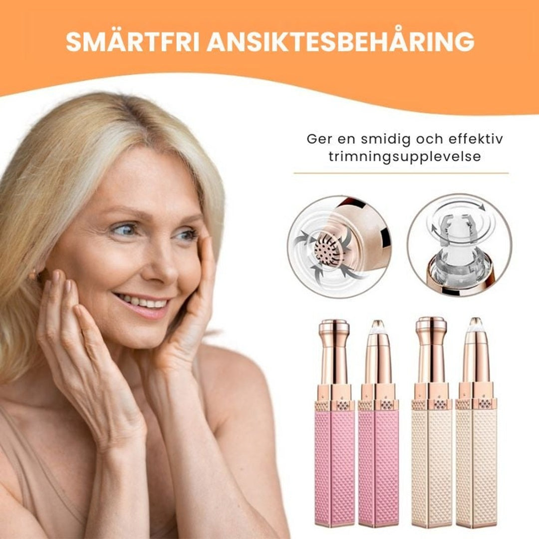 BrowLux - Precisionsögonbrynstrimmer | USB-laddbar 2-i-1 Ansiktshårtrimmer