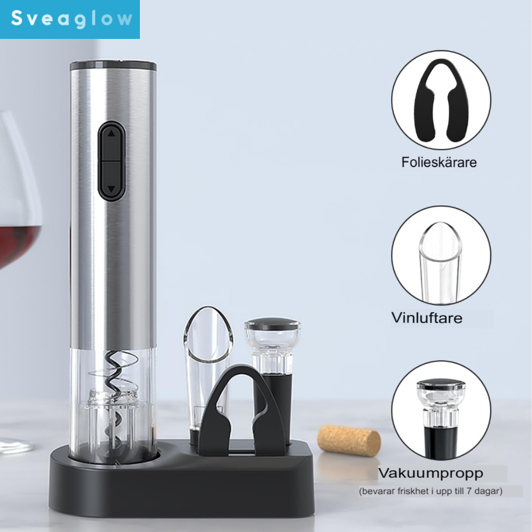 Ultimata Elektrisk Vinöppnare Kit