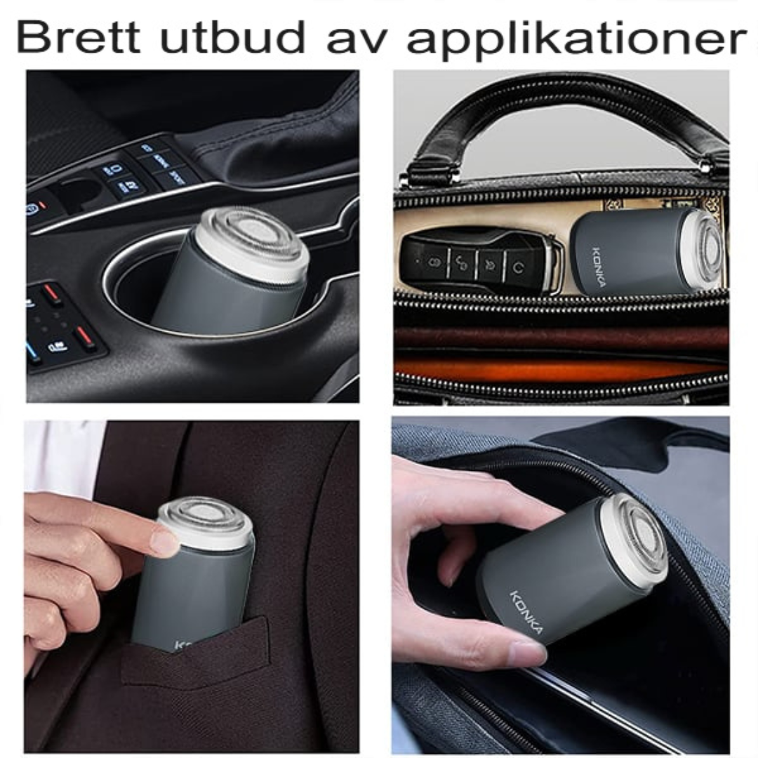 Ultra-Kompakt Pro Rakapparat | Mini Elektrisk Rakapparat med Digital Display och Extra Blad