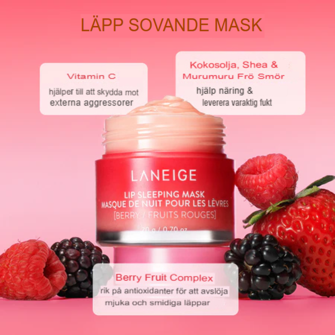 LANEIGE Läppsovande Mask | Vitamin C & Shea Smör för Intensiv Läpphydrering