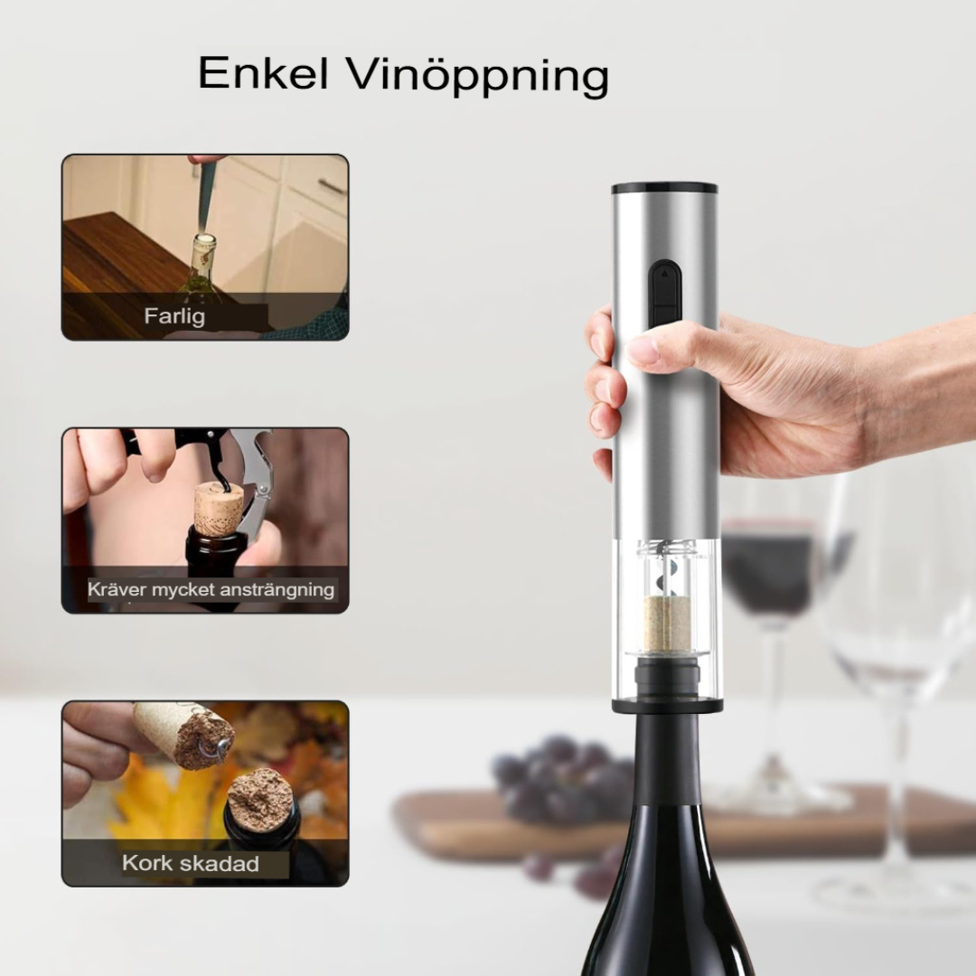 Ultimata Elektrisk Vinöppnare Kit