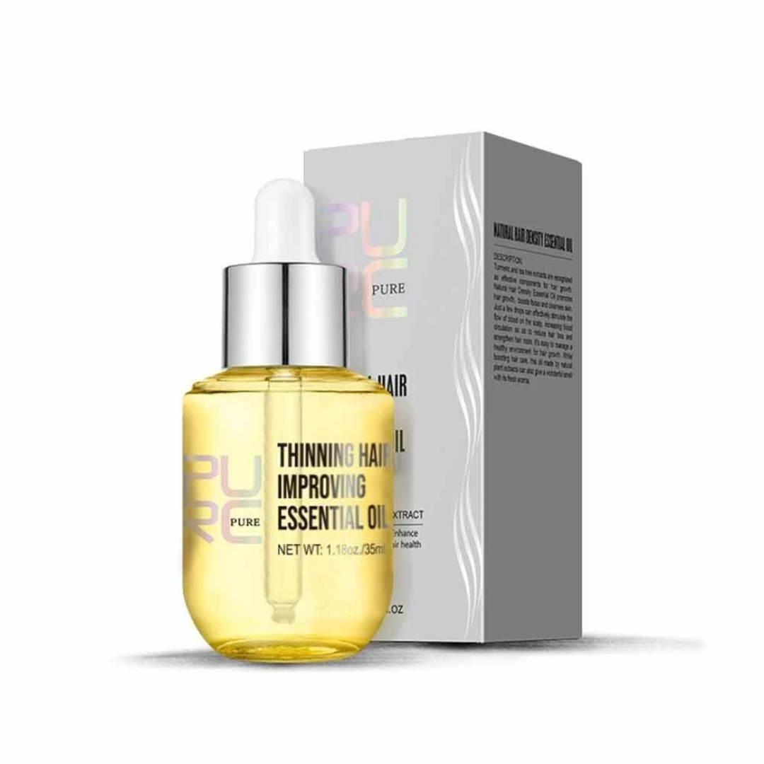 DenseFlow - Essentiell Hårväxtolja | Naturlig Lösning för Tätare Hår