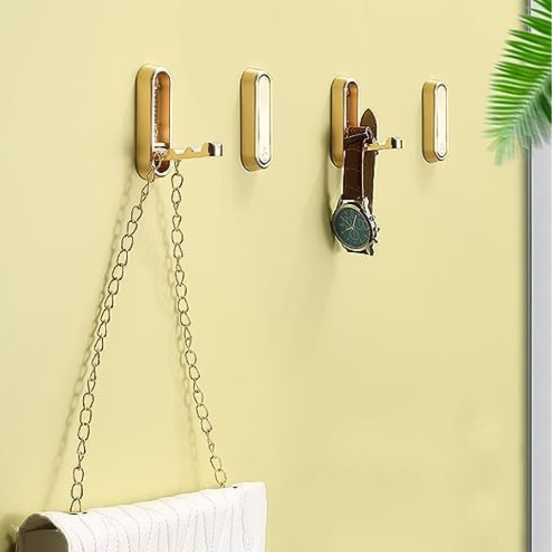 LuxeFold Väggkrokar | Platssparande, Elegant Design för Moderna Hem