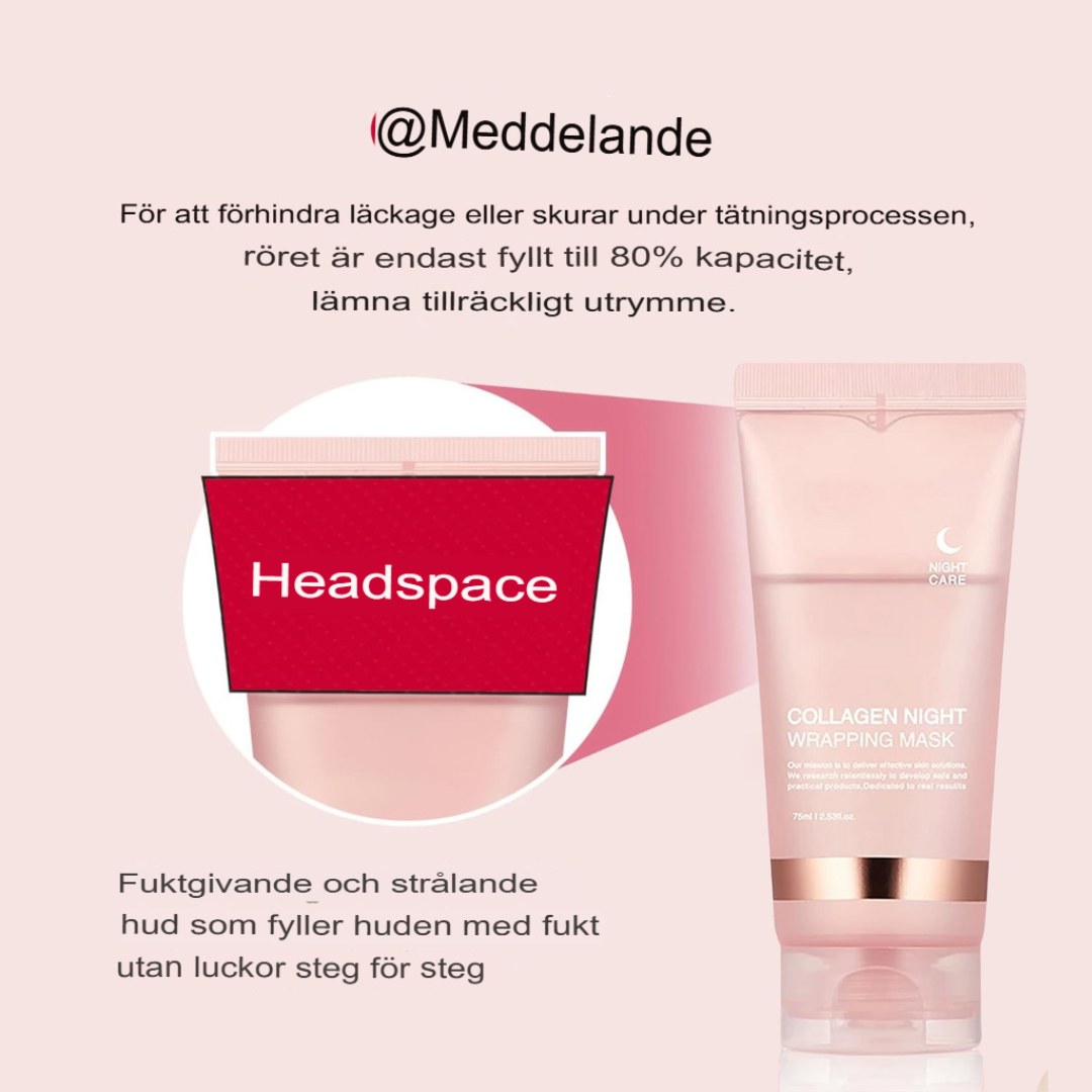 CollaWrap Nattmask | Huduppstramning & Fuktboost