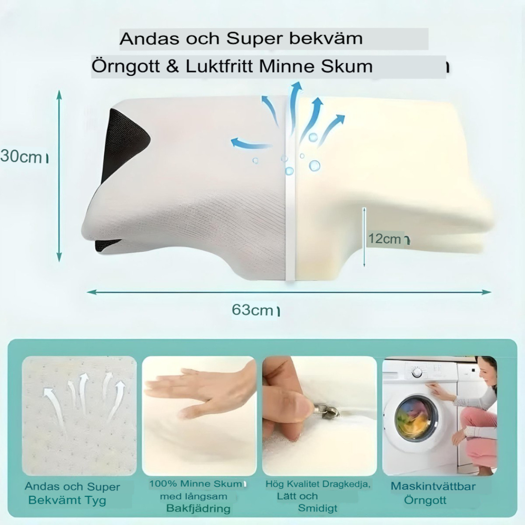 ComfortAlign Ortopedisk Kudde | Överlägsen Stöd & Smärtlindring