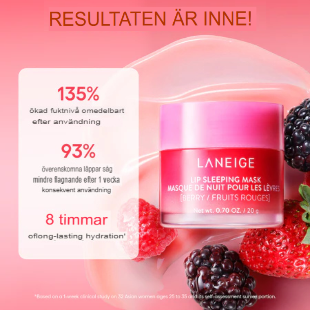 LANEIGE Läppsovande Mask | Vitamin C & Shea Smör för Intensiv Läpphydrering