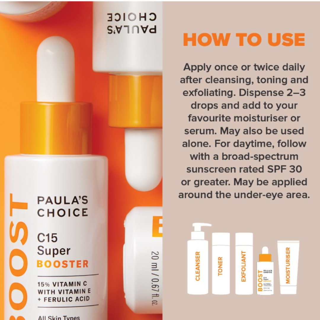 Paula's Choice C15 Super Booster | Anti-Aging Serum med 15% Vitamin C