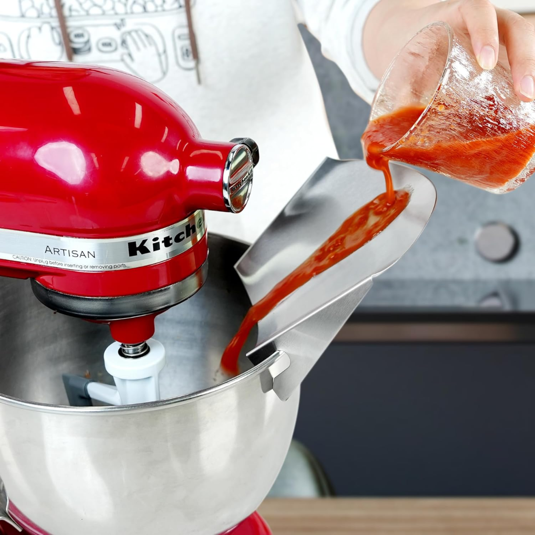 ProPour Rostfritt Stål Hällskydd | Kladdfritt Mixertillbehör för Exakt Hällning
