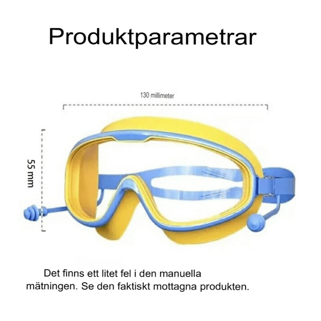 Barn HD Simglasögon | Stor Ram, Vattentät & Imfri