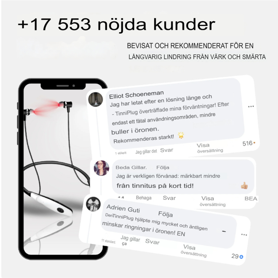 Rött Ljus Terapi Hörlurar för Tinnitus | Målriktad Lättnad för Öronhälsa