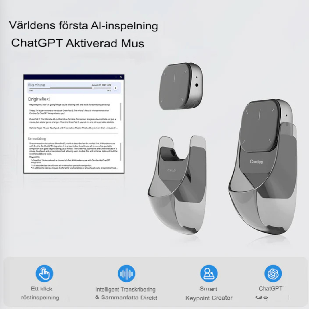 Mouse Pro: Allt-i-ett Magisk Touchpad, Laserpekare & Digital Penna