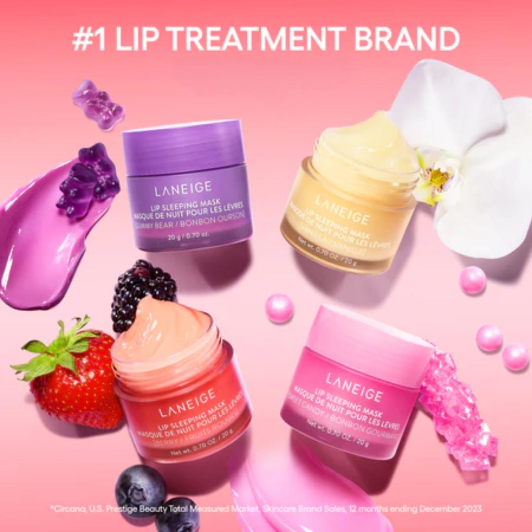 LANEIGE Läppsovande Mask | Vitamin C & Shea Smör för Intensiv Läpphydrering