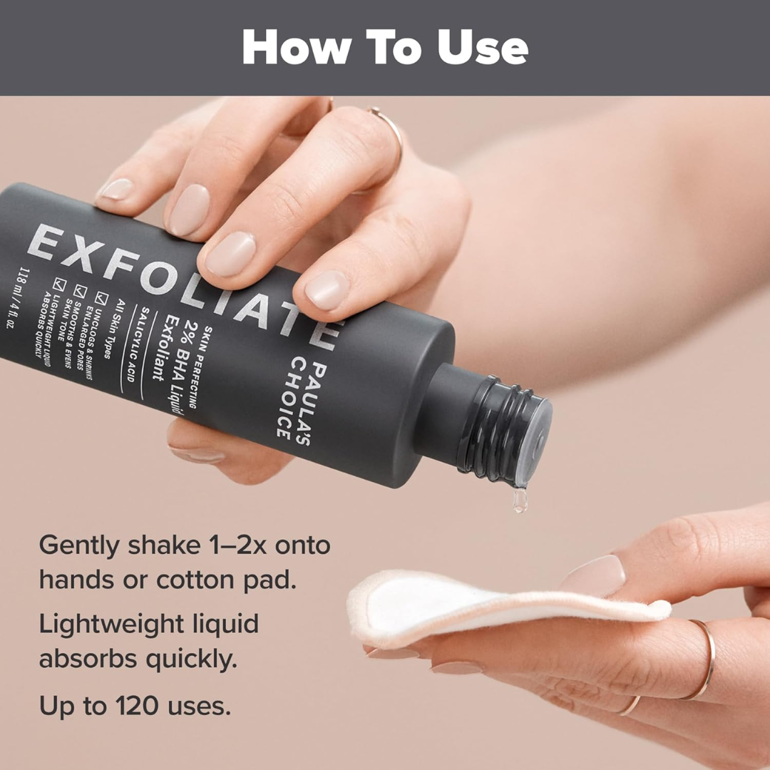 Paula's Choice 2% BHA Exfoliant | Förfinande Salicylsyralösning för Porer, Rynkor & Pormaskar