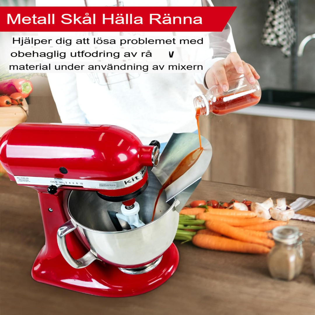 ProPour Rostfritt Stål Hällskydd | Kladdfritt Mixertillbehör för Exakt Hällning
