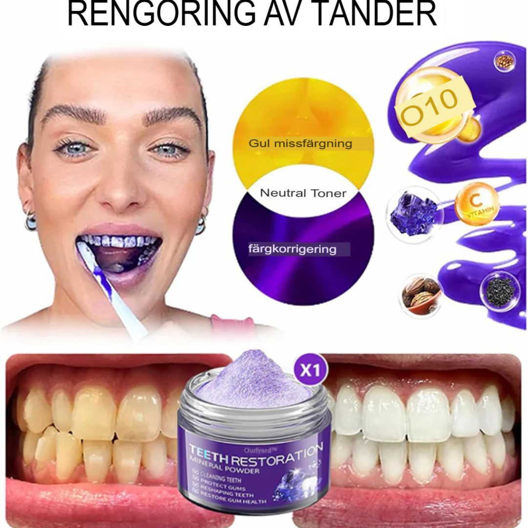 ReviveDent Mineral Tandpulver | Återuppbyggande Formel för Vitare Tänder och Tandköttshälsa