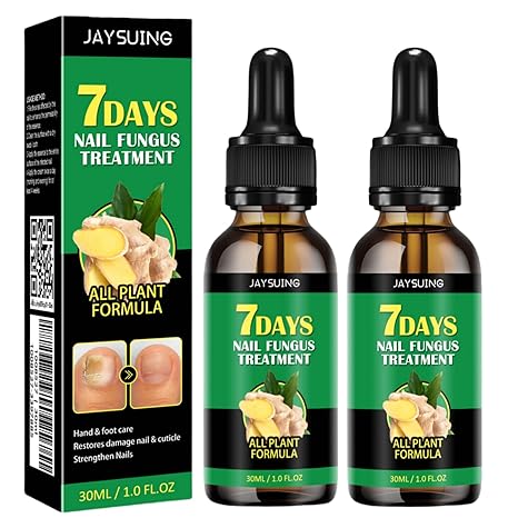 7 Dagars Ingefära Nagelsvampbehandling | Helt Naturligt Antisvamp-Serum för Hand- och Fotvård