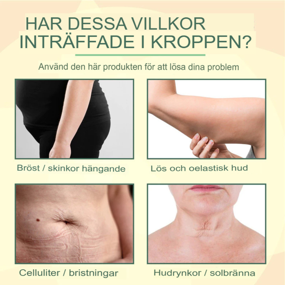 Kollagen Lyft & Fyll Kroppsolja | Naturlig Uppstramande Olja för Stuss & Bröstförstoring