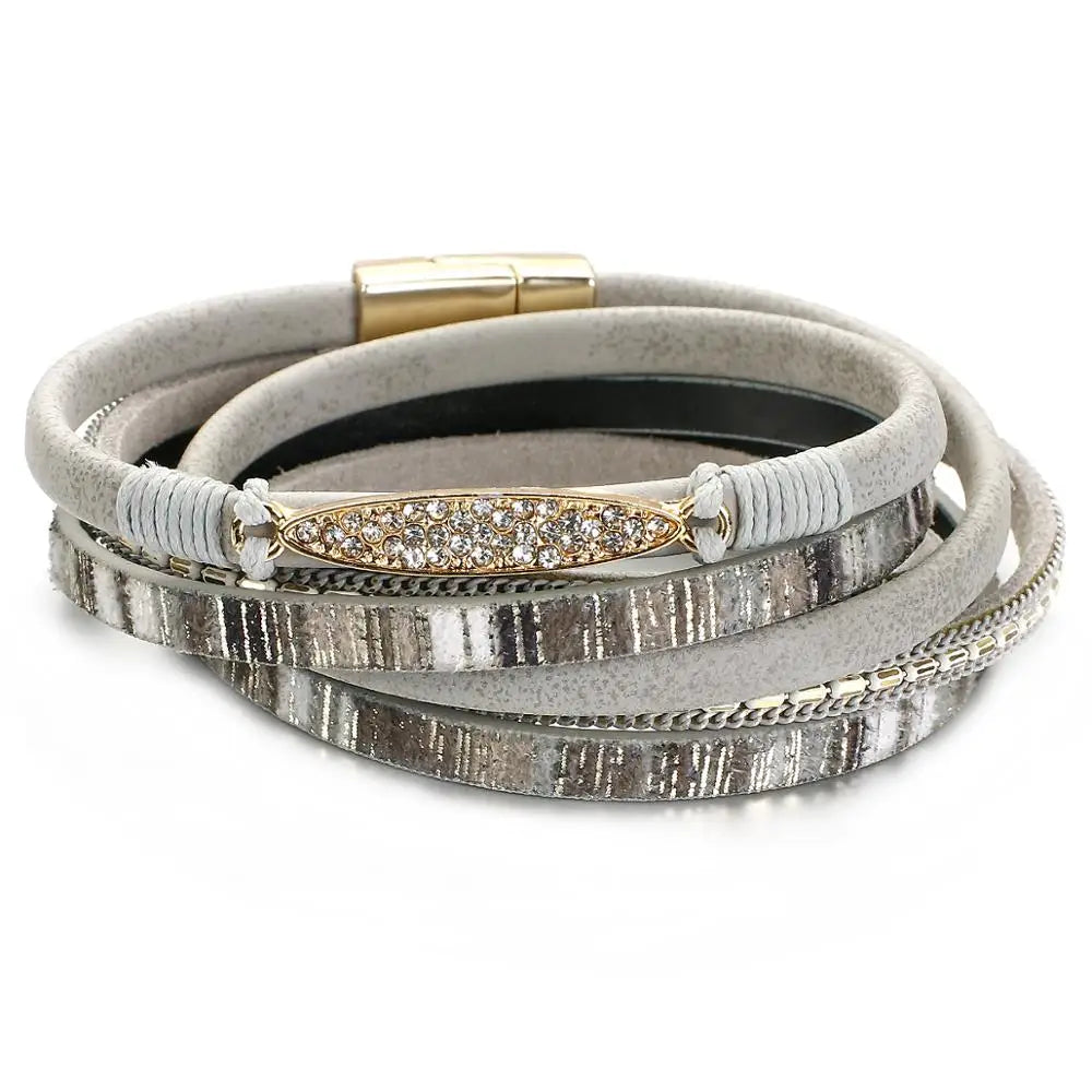 Allyes Bohemiskt Läderarmband