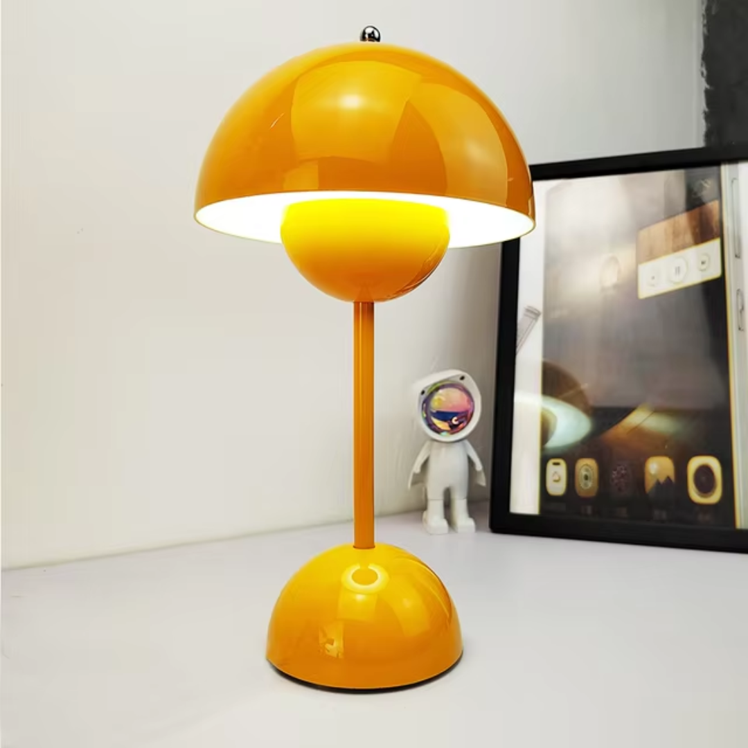 MushroomGlow Uppladdningsbar Lampa | Sladdlös Bordlampa