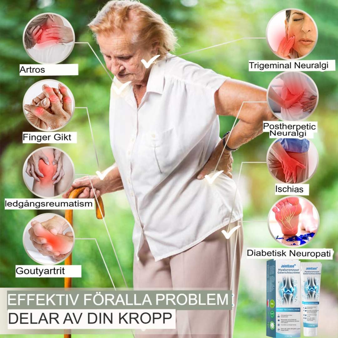 HydraJoint | Avancerad Hyaluronsyra Ledlindrande Kräm