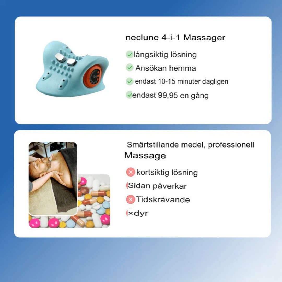 QuadraCare | 4-i-1 Nackavlastningsmassage