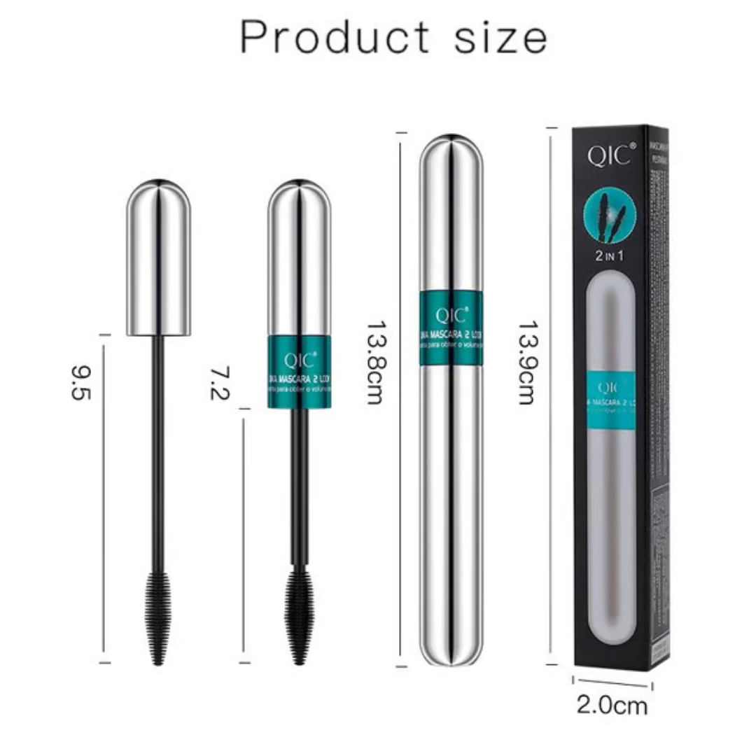 Curl Långtidsverkande Mascara + gratis sminkverktyg för ögonfransar