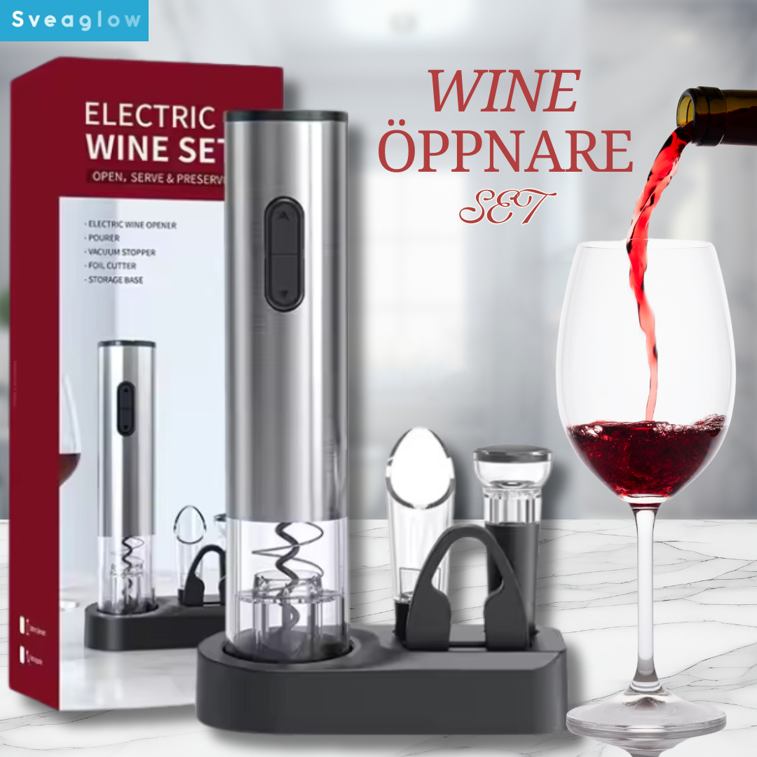 Ultimata Elektrisk Vinöppnare Kit