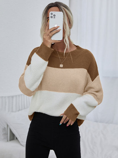 Mysa ᛉ Färgglad Drop Shoulder Tröja, perfekt för höst och vår