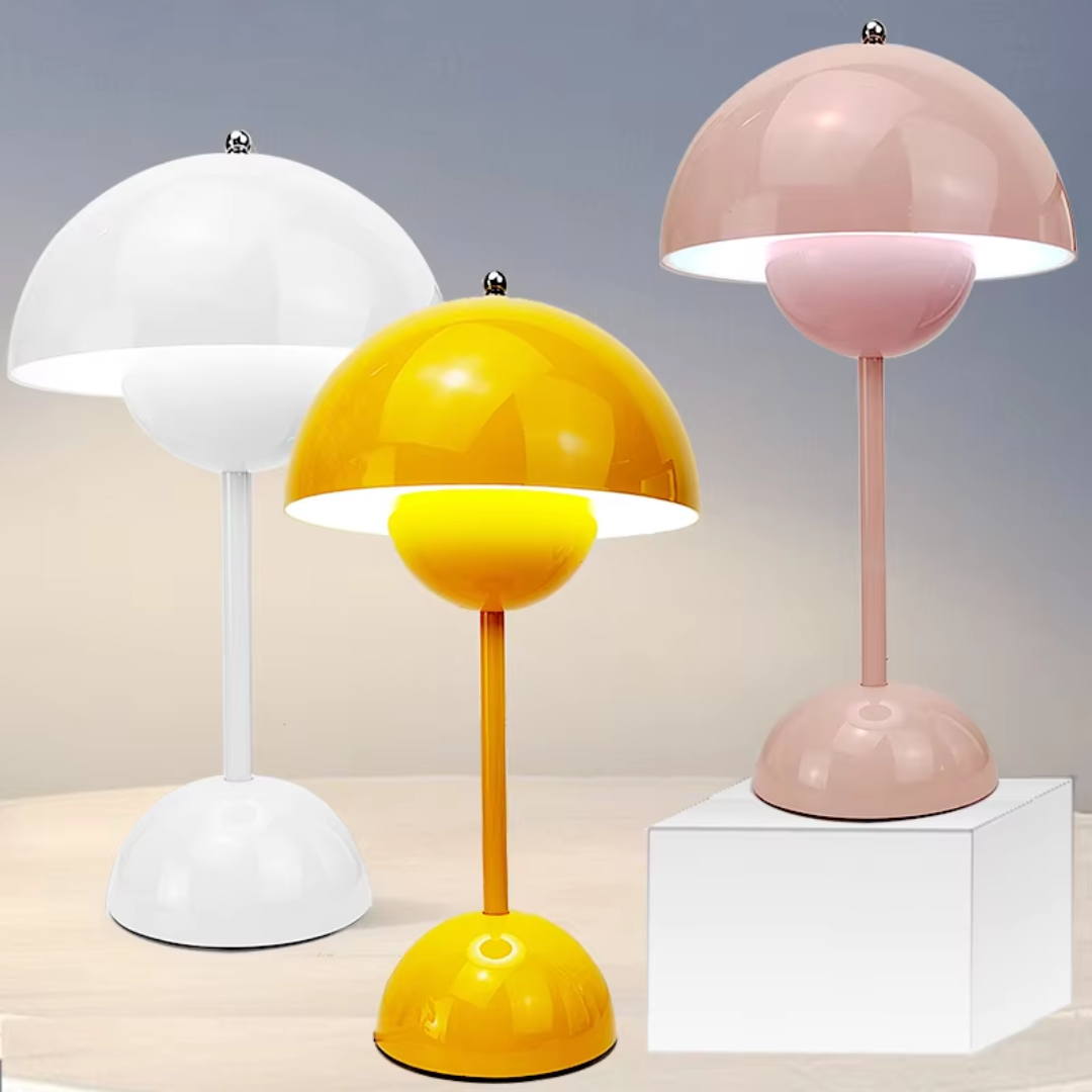 MushroomGlow Uppladdningsbar Lampa | Sladdlös Bordlampa