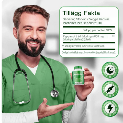 Rena Moringa Kapslar | Maximal Styrka för Sömn, Ledhälsa & Energi