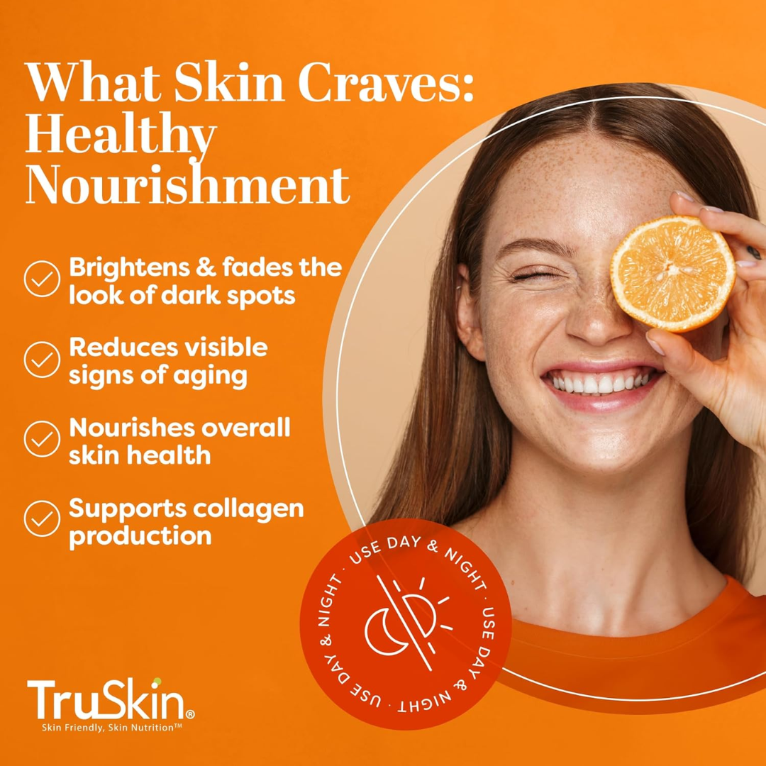 TruSkin Vitamin C Serum | Ljusande & Anti-Aging Formula med Hyaluronsyra & Vitamin E