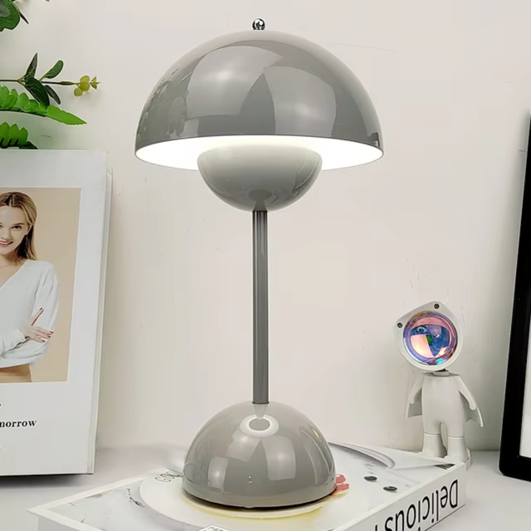 MushroomGlow Uppladdningsbar Lampa | Sladdlös Bordlampa