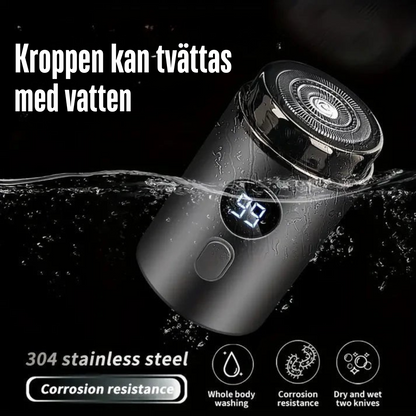 Ultra-Kompakt Pro Rakapparat | Mini Elektrisk Rakapparat med Digital Display och Extra Blad