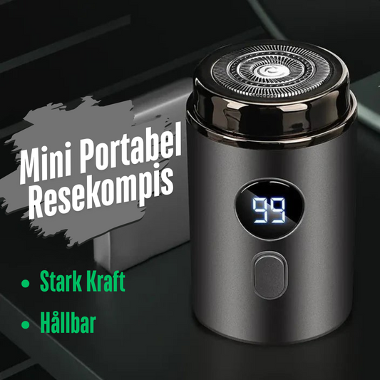 Ultra-Kompakt Pro Rakapparat | Mini Elektrisk Rakapparat med Digital Display och Extra Blad