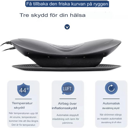 Smart Ländryggsträckare | Värmande Massage för Smärtlindring