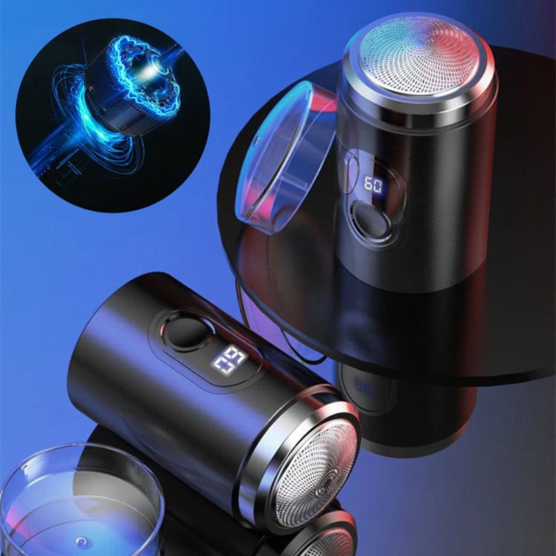 Ultra-Kompakt Pro Rakapparat | Mini Elektrisk Rakapparat med Digital Display och Extra Blad