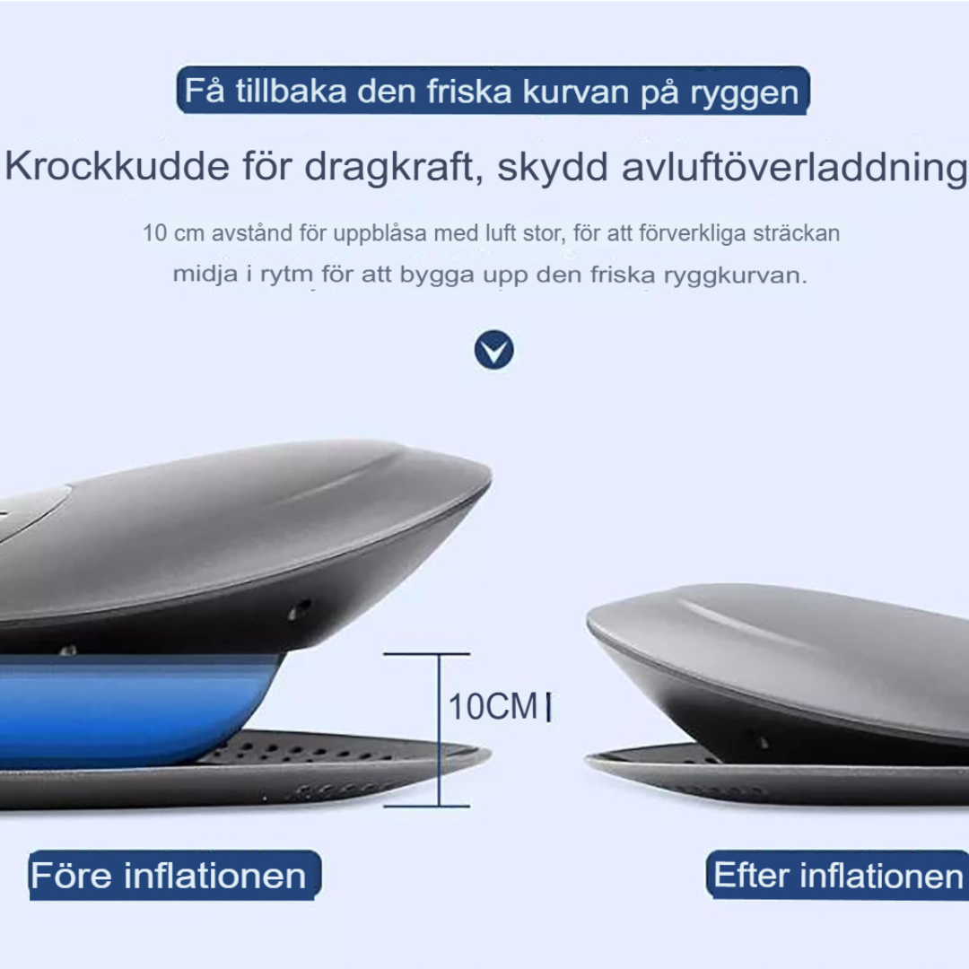 Smart Ländryggsträckare | Värmande Massage för Smärtlindring