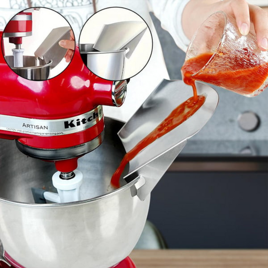 ProPour Rostfritt Stål Hällskydd | Kladdfritt Mixertillbehör för Exakt Hällning