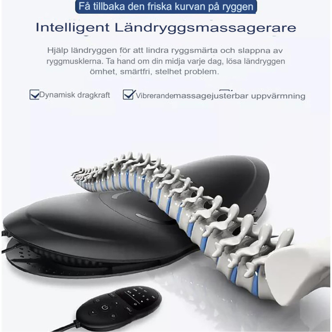Smart Ländryggsträckare | Värmande Massage för Smärtlindring